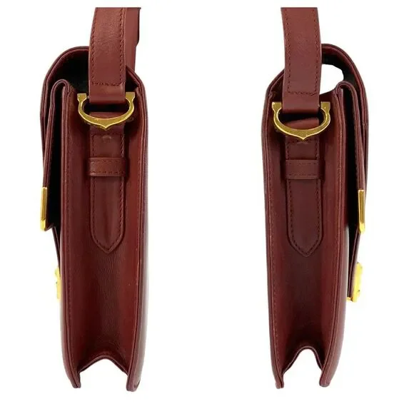 Cartier Vintage Must Line Leather Shoulder Bag - Picture 8 of 10